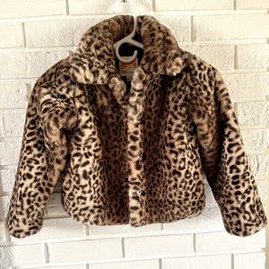 NWT- C&C California Girls Animal Print Coat